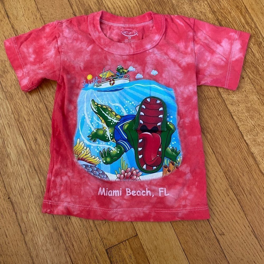 3/$15 Boys 2T Miami Beach T-shirt